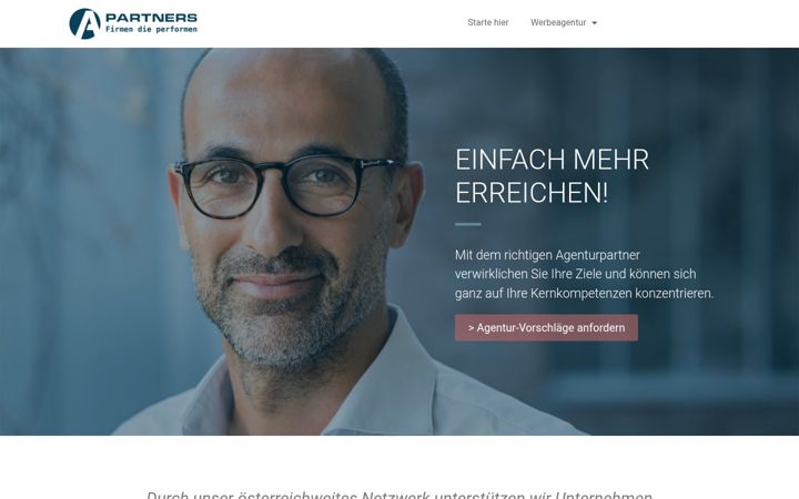 Screenshot von agenturpartners.com