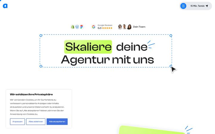 Snimka zaslona za agenturro.co
