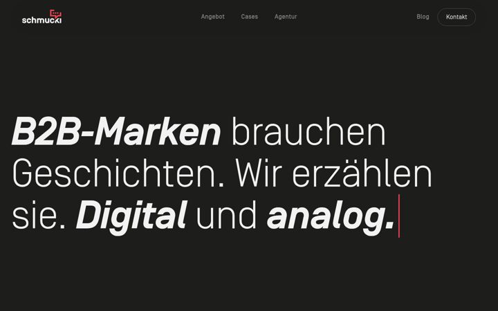 Screenshot of agenturschmucki.ch