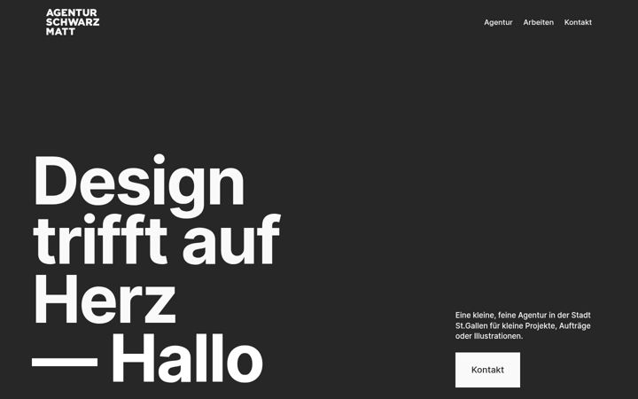 Screenshot von agenturschwarzmatt.com