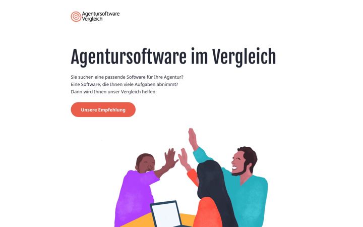 Screenshot of agentursoftware-vergleich.com