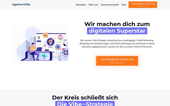 Screenshot of agenturvibe.de