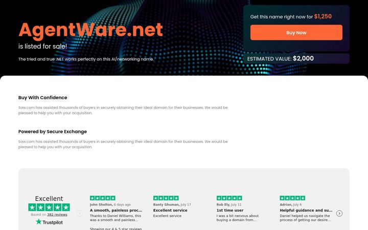 Screenshot of agentware.net