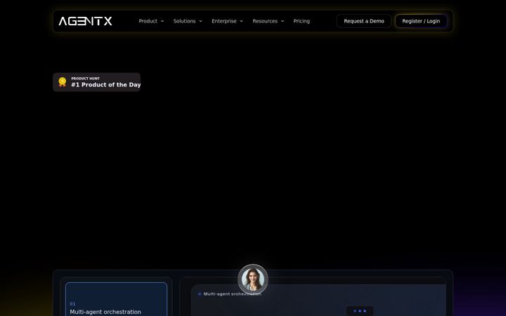 Screenshot stránky agentx.so