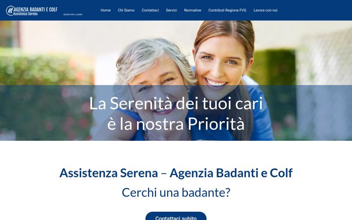 Screenshot of agenziabadantiserena.org