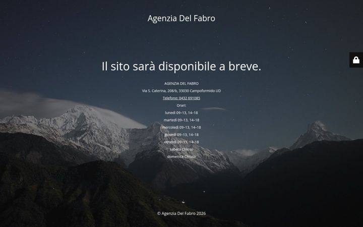 Ekraanipilt saidist agenziadelfabro.it