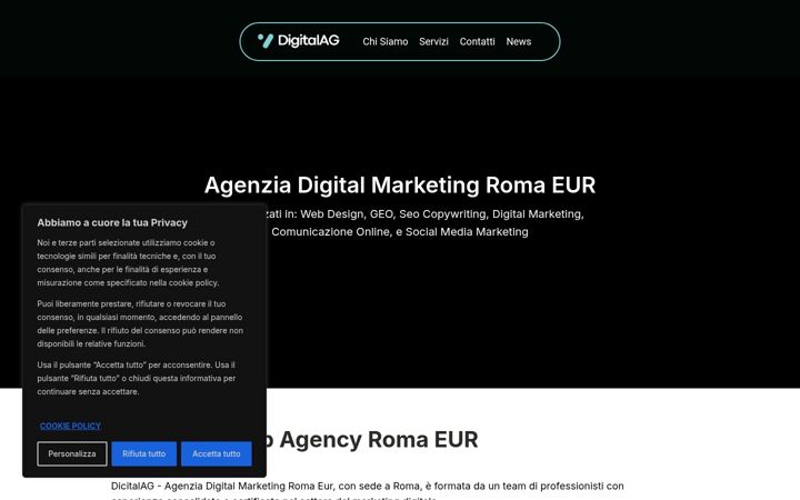 Ekraanipilt saidist agenziadigitalmarketing.it