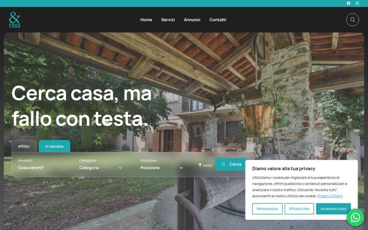 Screenshot of agenziaecasa.it