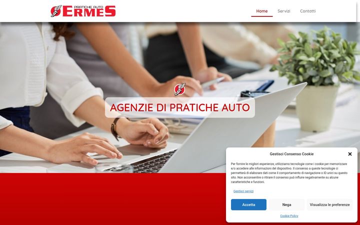 Skærmbillede af agenziaermes.it
