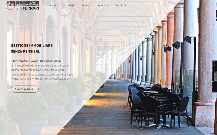 Screenshot of agenziaferrari.eu