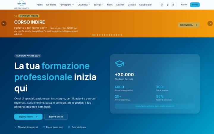 Screenshot of agenziaformativa.com