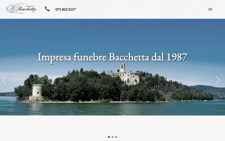 Screenshot of agenziafunebrebacchetta.com