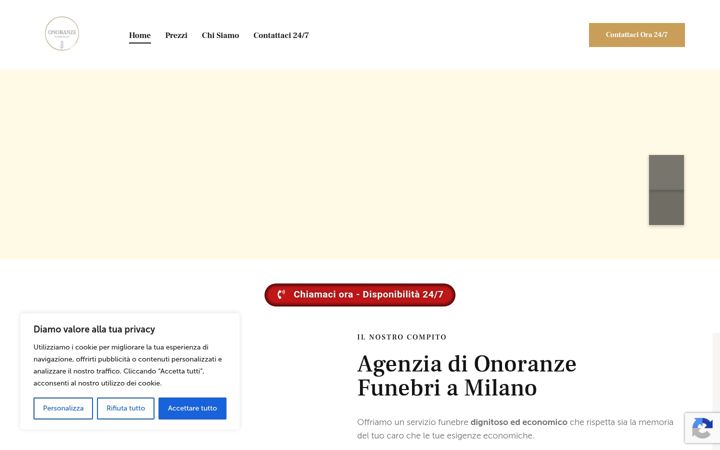 Screenshot του agenziafunebrelongo.it