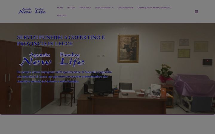 Screenshot of agenziafunebrenewlife.com