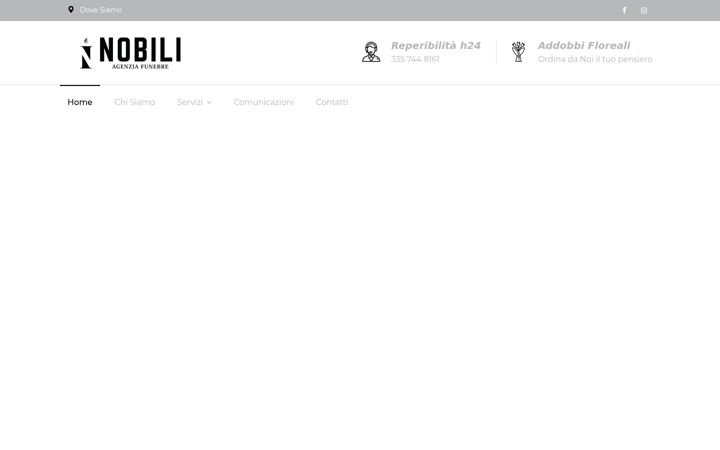 Skjermbilde av agenziafunebrenobili.it