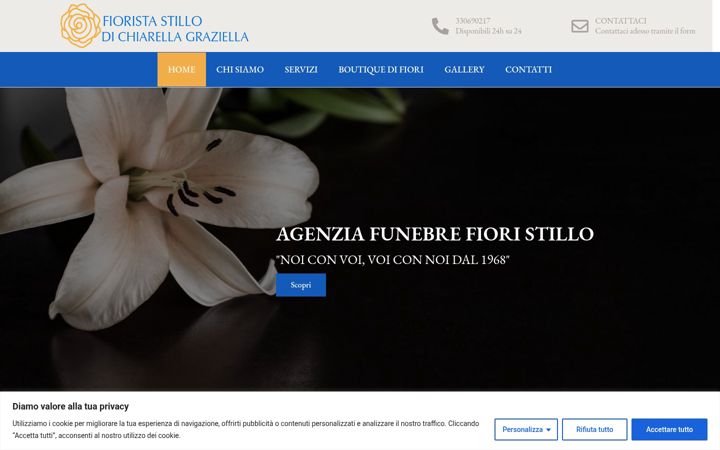 Screenshot ta' agenziafunebrestillo.it