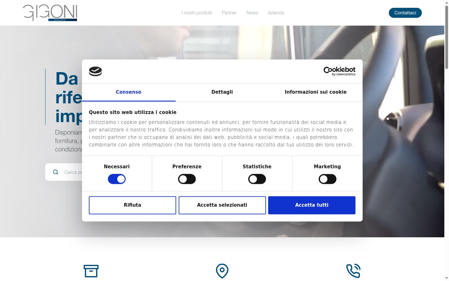 Captură de ecran a bannerului de consimțământ afișat înainte de orice interacțiune