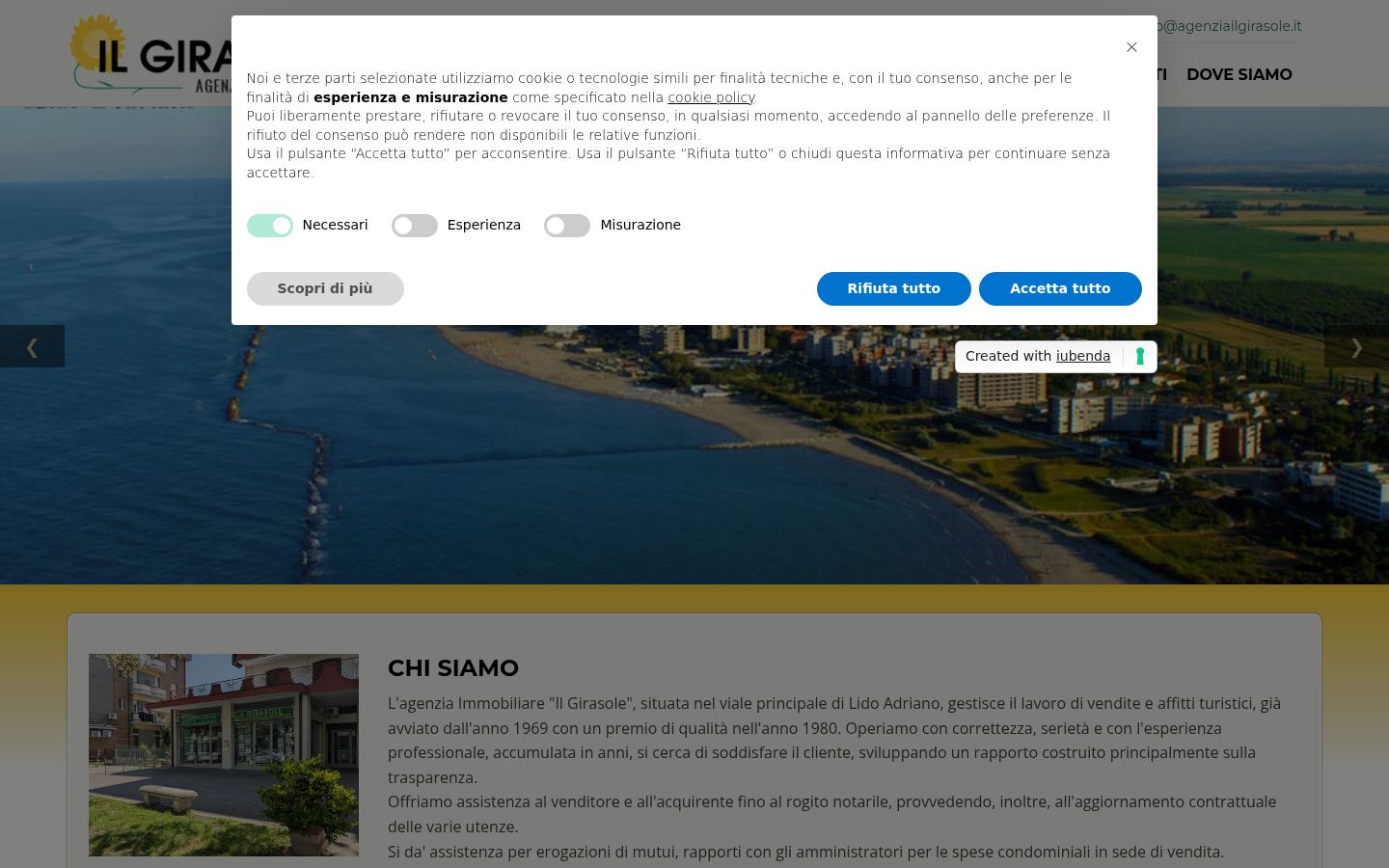 Screenshot des Einwilligungsbanners vor jeglicher Interaktion