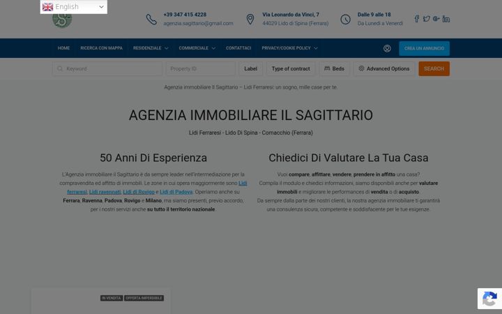 Ekraanipilt saidist agenziaimmobiliare.altervista.org