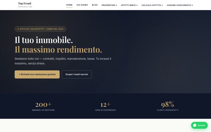 Skärmbild av agenziaimmobiliarecomo.com