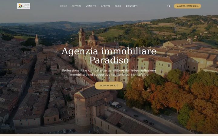 Screenshot of agenziaimmobiliareparadiso.com