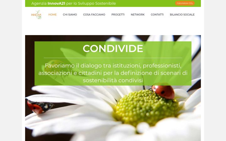 Screenshot of agenziainnova21.org