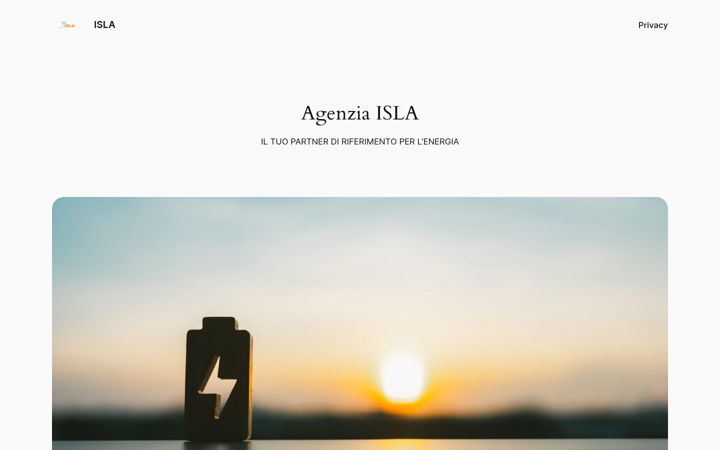 Screenshot of agenziaisla.it