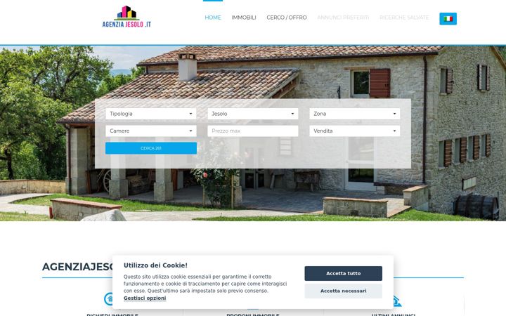 Screenshot of agenziajesolo.it