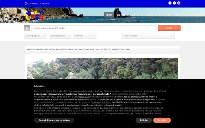 Screenshot of agenziajollycasa.com