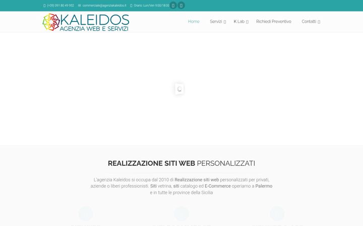 Screenshot of agenziakaleidos.it