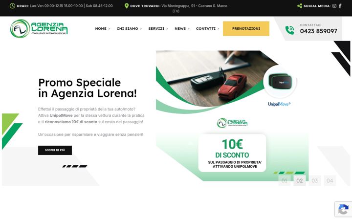 Screenshot of agenzialorena.it