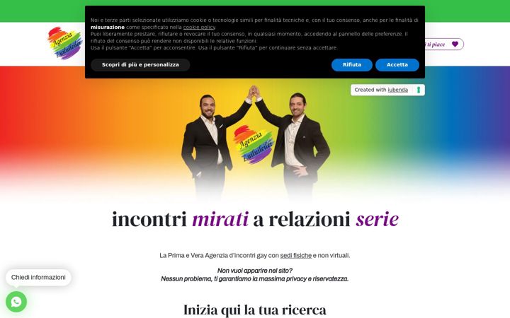 Screenshot of agenzialuiluileilei.it