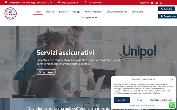 Screenshot of agenziam3.it