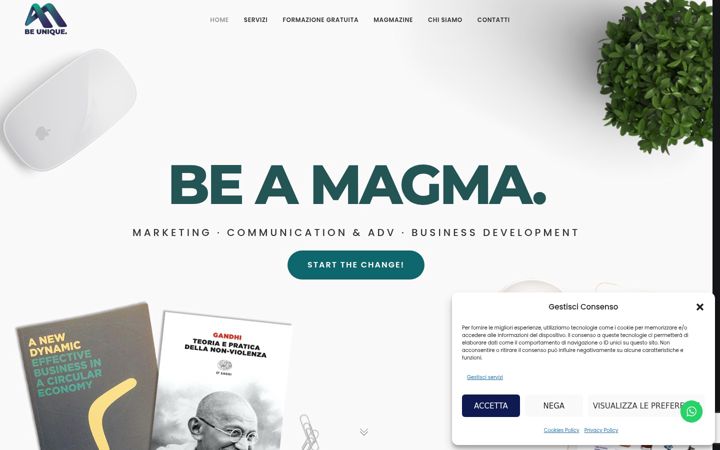 Screenshot of agenziamagma.it