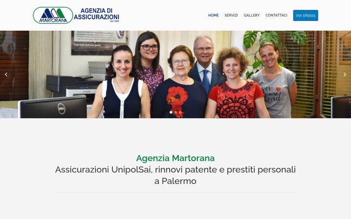Screenshot of agenziamartorana.it