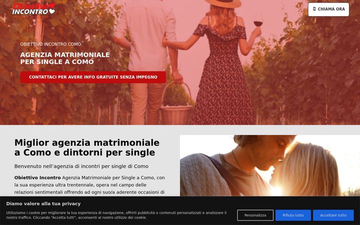 Screenshot of agenziamatrimoniale-como.it