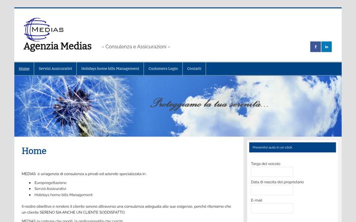 Screenshot of agenziamedias.it