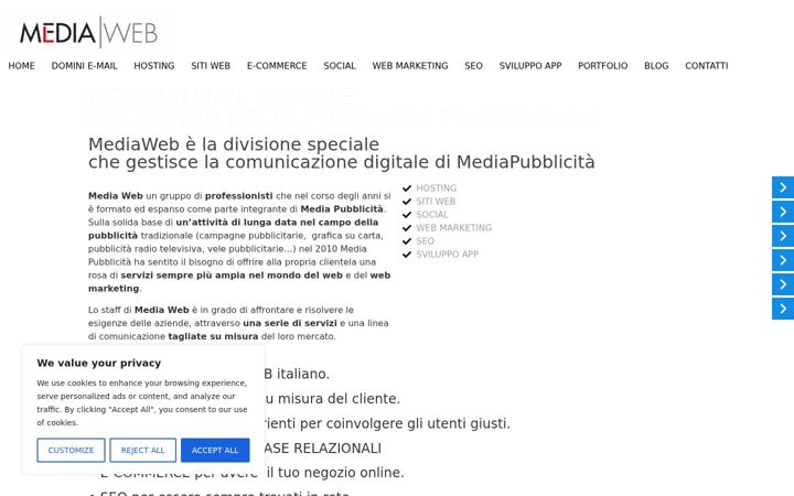 Screenshot of agenziamediaweb.it
