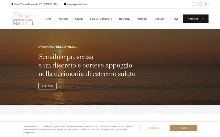 Screenshot of agenziamicieli.it