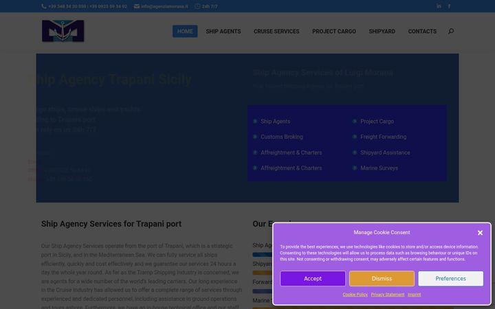 Screenshot of agenziamorana.it