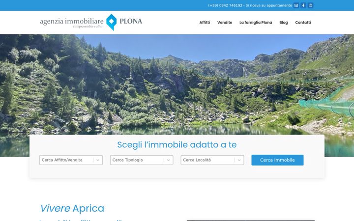 Screenshot of agenziaplona.it
