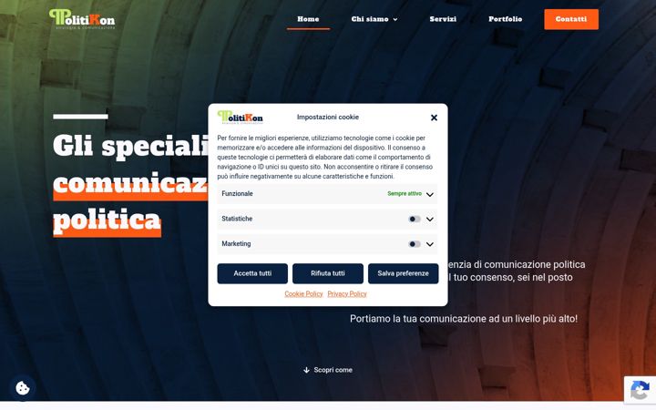 Screenshot of agenziapolitikon.it