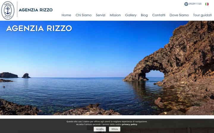 Screenshot of agenziarizzo.com