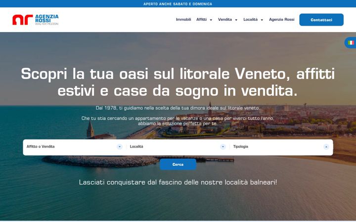 Screenshot of agenziarossi.com