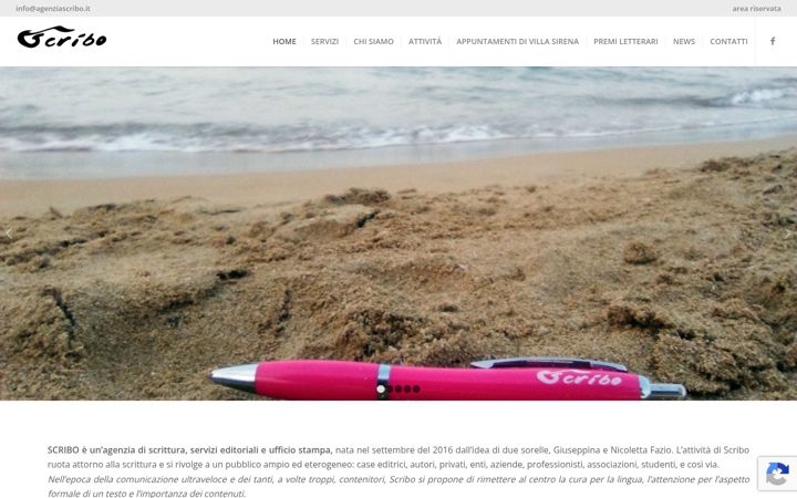 Screenshot of agenziascribo.it