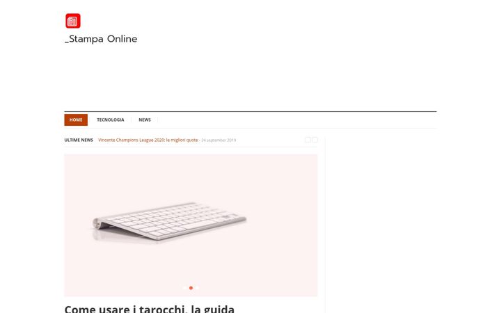 Screenshot von agenziastampaonline.it
