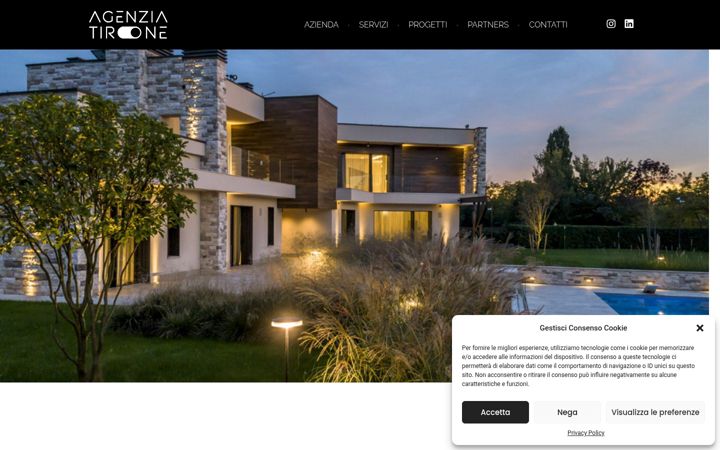 Screenshot of agenziatirone.com