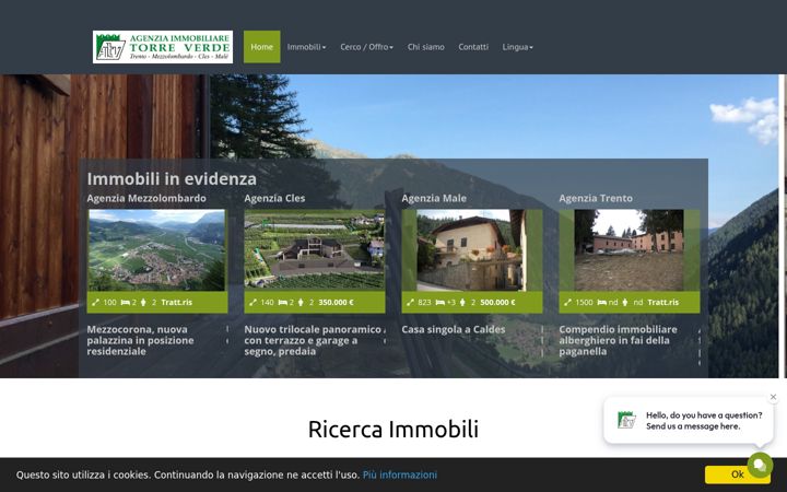 Screenshot of agenziatorreverde.it