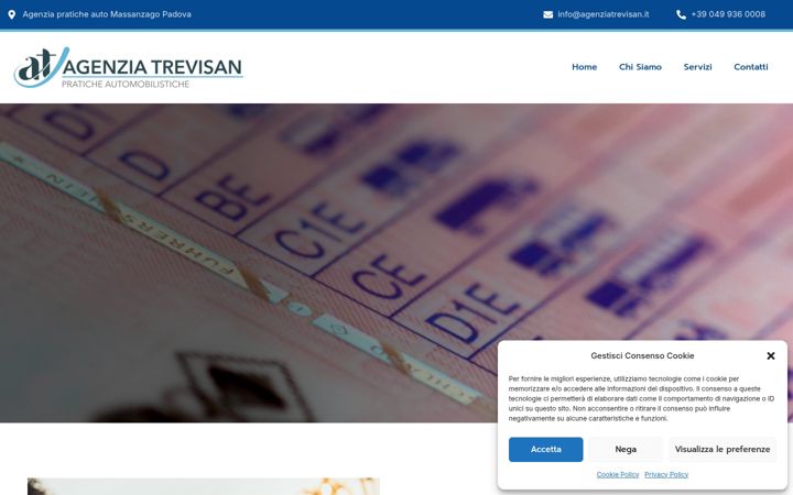 Screenshot of agenziatrevisan.it