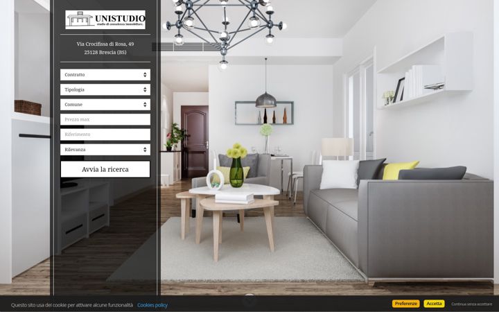 Screenshot of agenziaunistudio.com